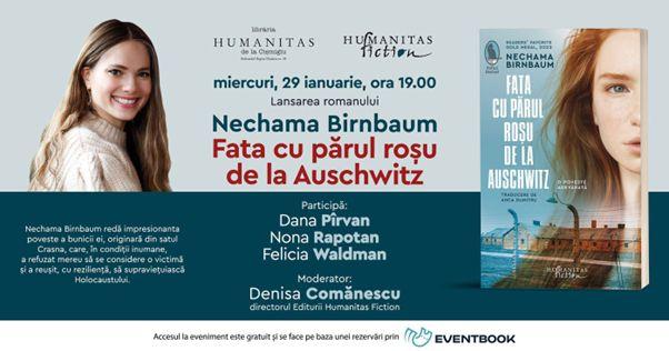 Lansarea romanului „Fata cu părul roșu de la Auschwitz” de Nechama Birnbaum