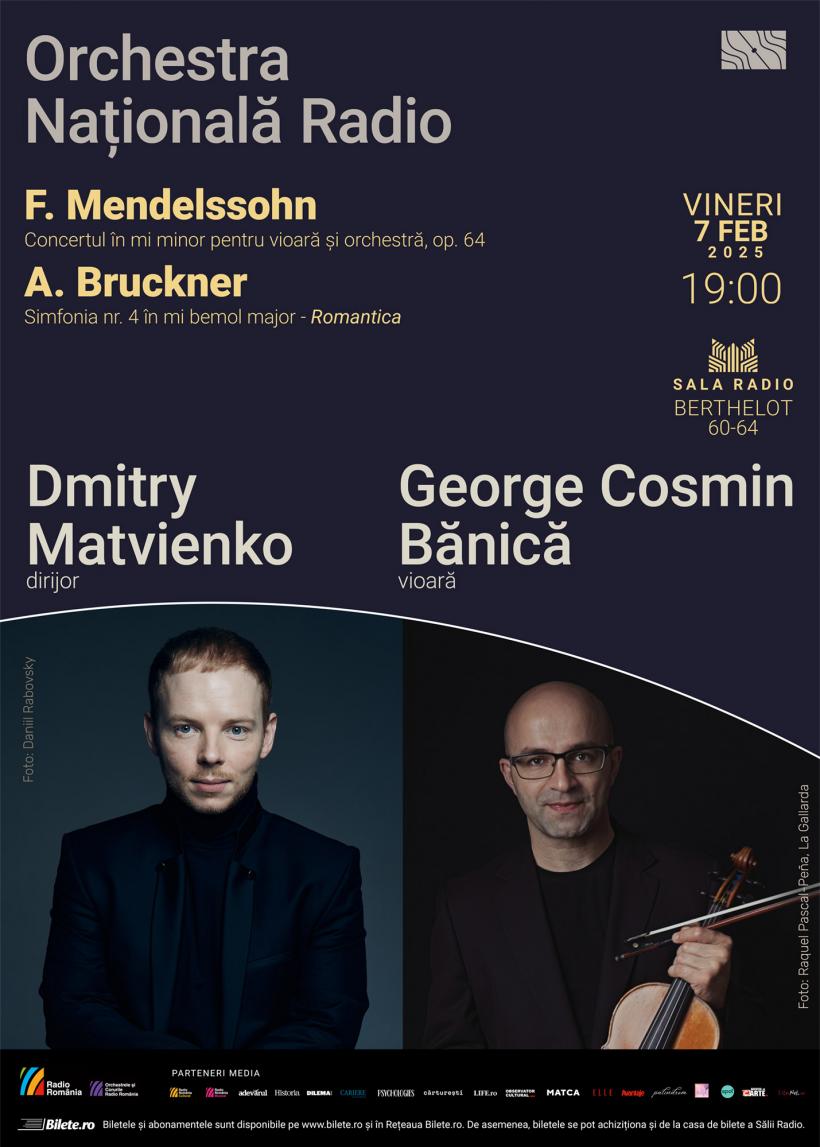 În luna îndrăgostiților, Simfonia nr. 4 – Romantica (A. Bruckner), la Sala Radio 18939107