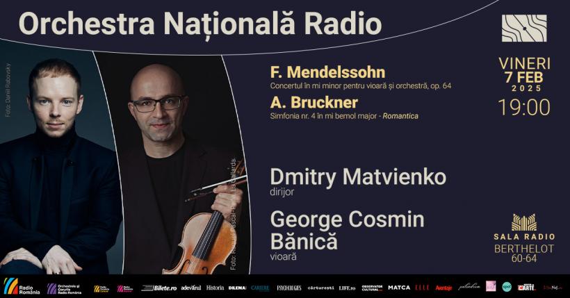 În luna îndrăgostiților, Simfonia nr. 4 – Romantica (A. Bruckner), la Sala Radio