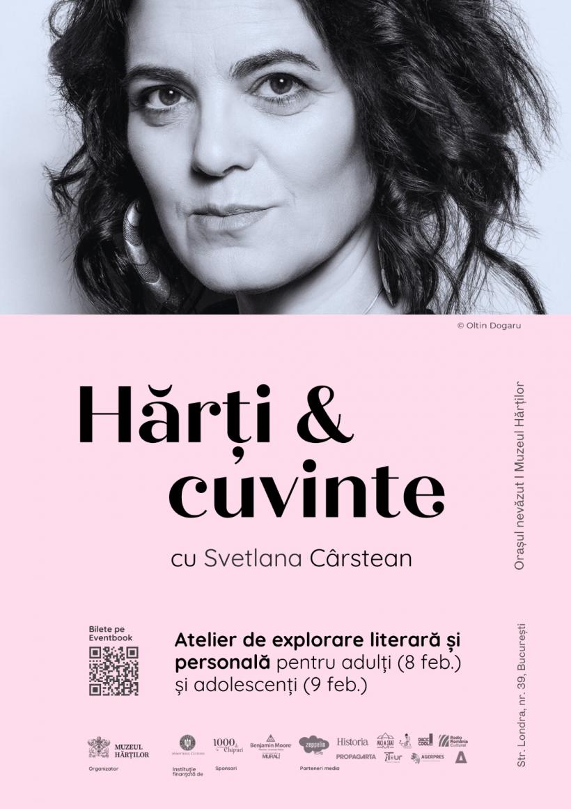Poeta Svetlana Cârstean în ORAȘUL NEVĂZUT. Ateliere de explorare literară și personală pentru adulți și adolescenți 18939531