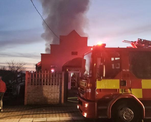 Arde o biserică din județul Bihor