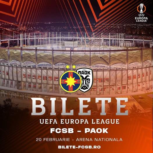 Zeci de mii de bilete pentru partida FCSB-PAOK Salonic din Europa League, vândute în 24 de ore