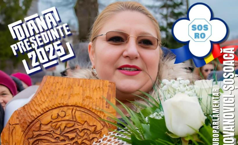 Diana Șoșoacă strânge semnături pentru a candida la alegerile prezidențiale din luna mai