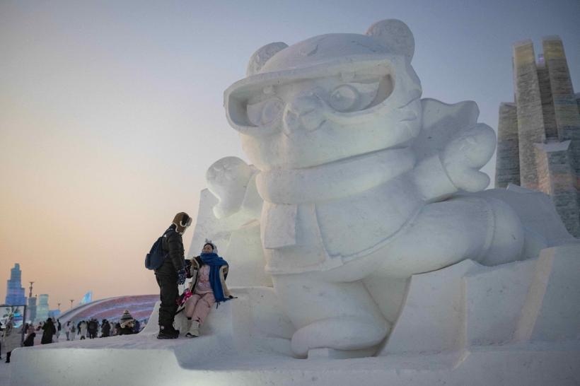Goana după turiști. Autoritățile dintr-o localitate turistică din China au folosit vată pentru a înlocui zăpada 18941145