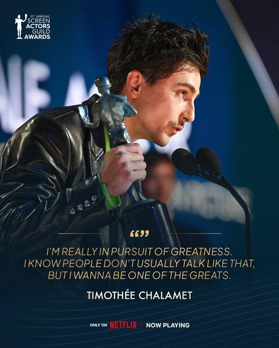 SAG Awards 2025: Timothée Chalamet câștigă premiul pentru cel mai bun actor 18942019