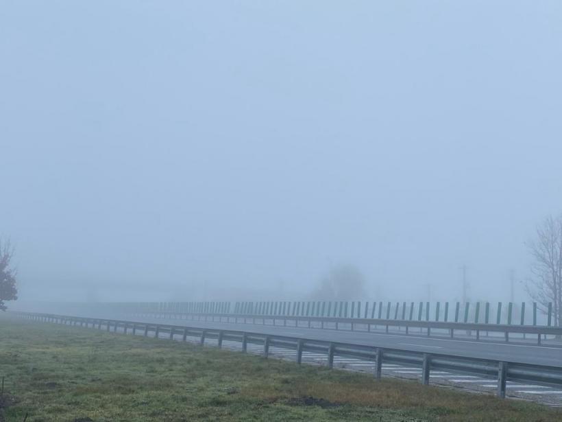 Atenție șoferi! Ceață densă pe A1 București-Pitești
