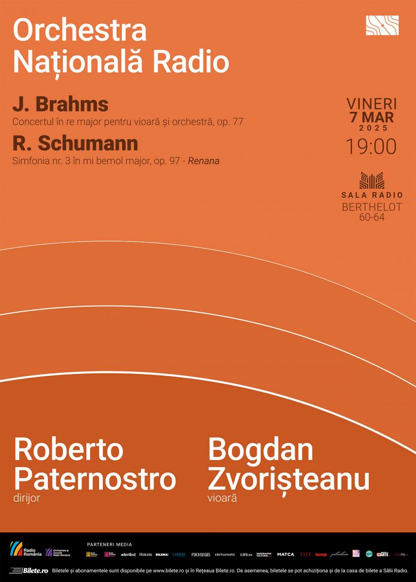 Seară germană la Sala Radio:  BRAHMS și SCHUMANN