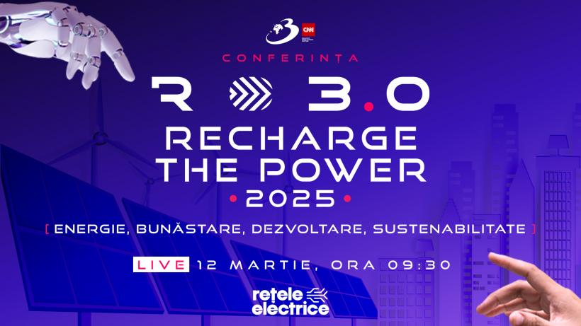 LIVE: Conferința națională RO 3.0 „RECHARGE THE POWER 2025 - Energie, Bunăstare, Dezvoltare, Sustenabilitate” 18943742