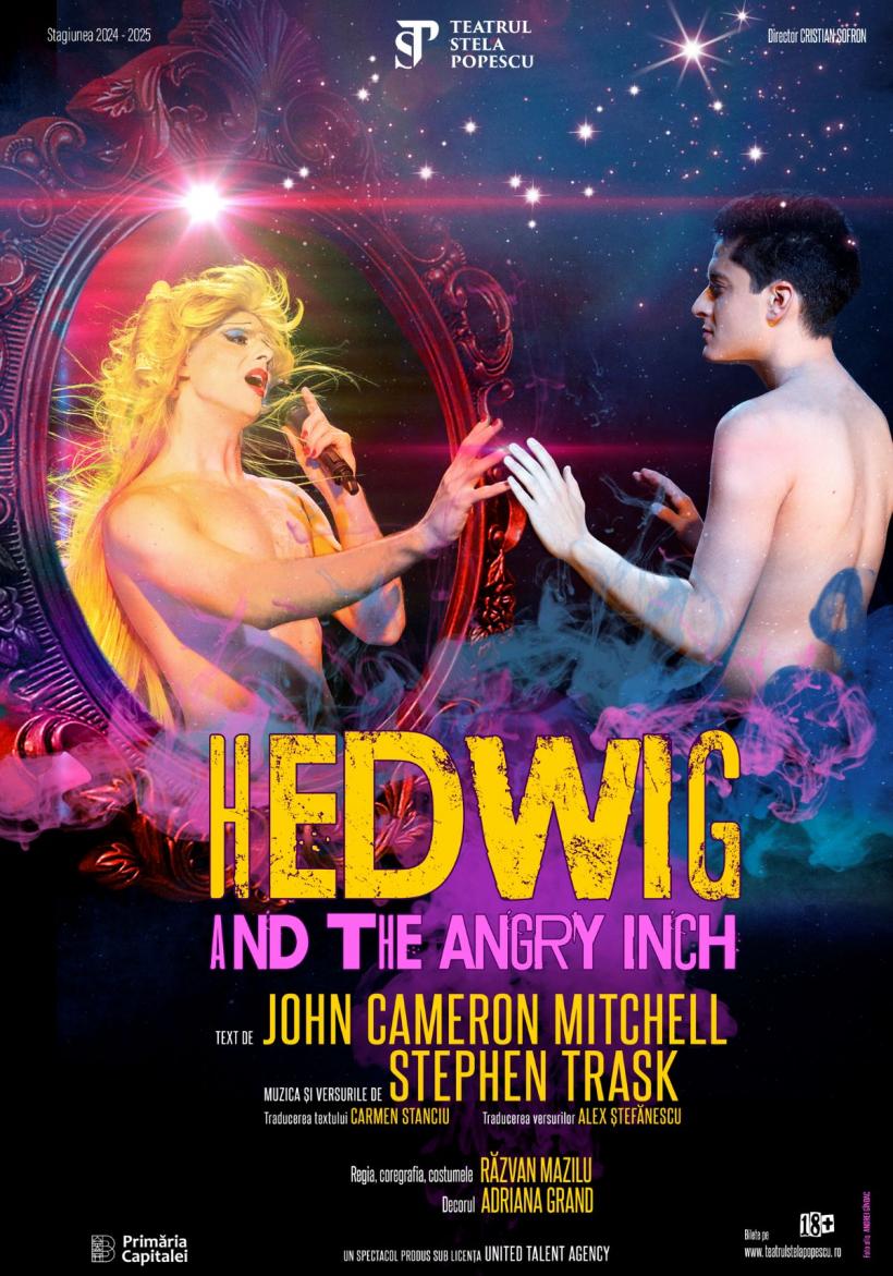 Hedwig and the Angry Inch – spectacol Teatrul Stela Popescu – pe 10 şi 23 martie, la Metropolis