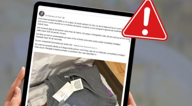 Țeapa „cutiei secrete” cu haine de la Zara îți ia banii din cont și datele bancare