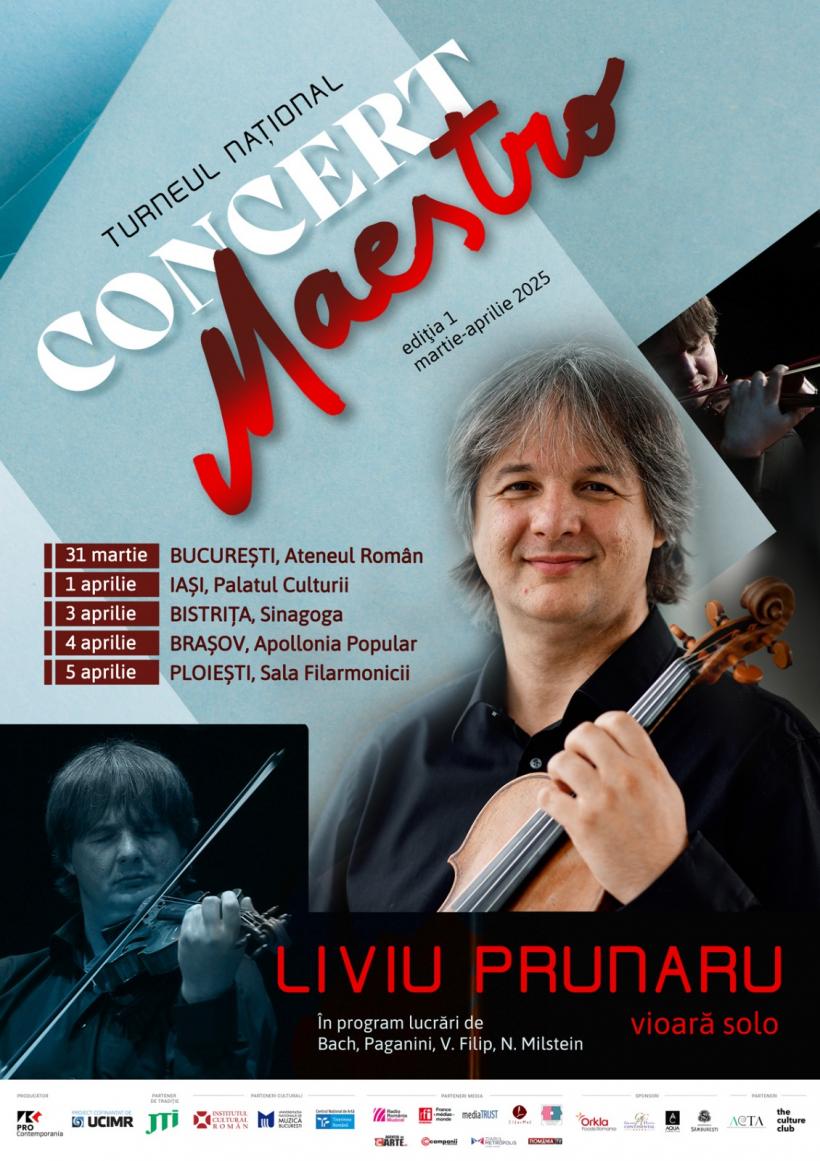 Liviu Prunaru revine în România cu Turneul Național Concert Maestro, din 31 martie. Un eveniment excepțional dedicat împlinirii a 35 de ani de carieră internațională 18944024