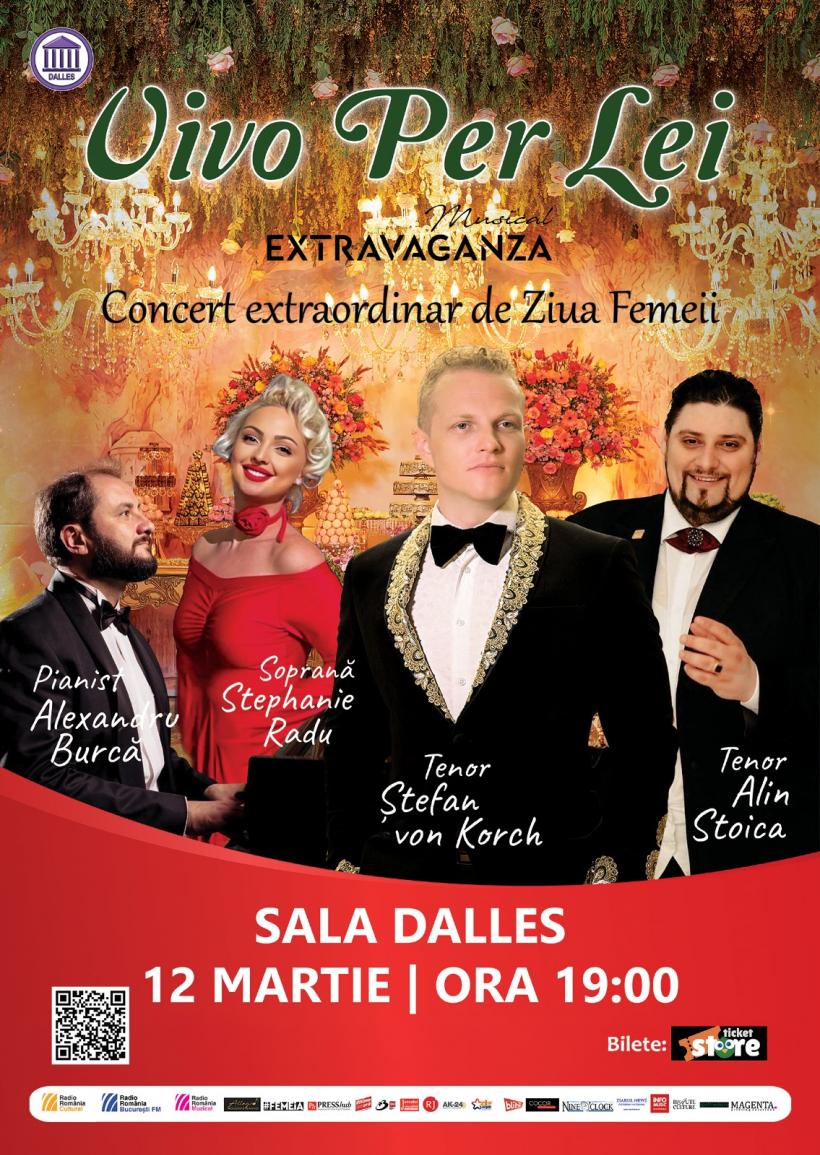 “Vivo per lei,” singurul concert pop-opera al primăverii, îi aduce pe tenorii Ştefan von Korch şi Alin Stoica la Sala Dalles pe 12 martie 18943988