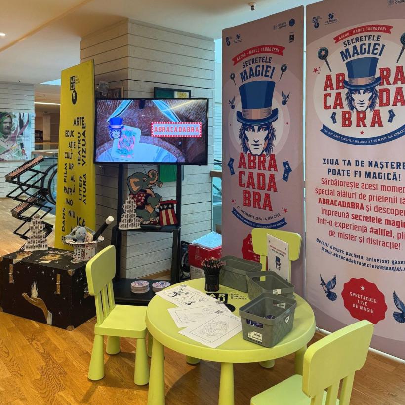 ABRACADABRA - Magie și surprize la Târgul Educațional Mommy HAI. Teatru la #ARCUB: Bazinul de nord, Cineva are să vină. Un nou episod Calendarul străvechi