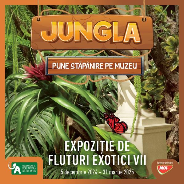 „Jungla pune stăpânire pe muzeu. Expoziție de fluturi exotici vii” la Muzeul Antipa 18945011