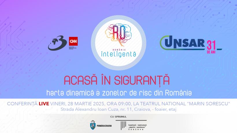 Live: „Acasă în siguranță - Harta dinamică a zonelor de risc din România”, o nouă Conferința România Inteligentă  18946802