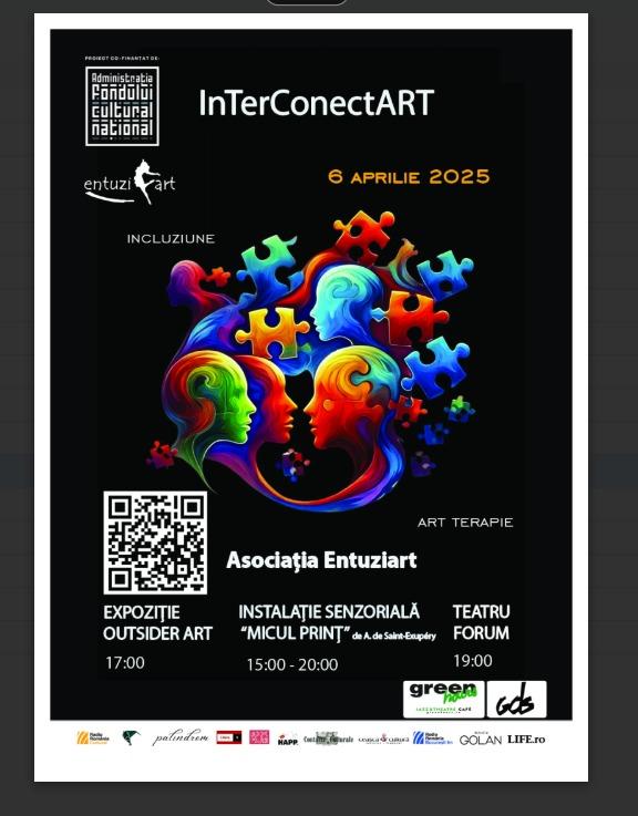 Asociatia Entuziart anunta InTerConectArt si Ecosisteme Empatice Incluzive - doua proiecte artistice care subliniaza importanta terapeutica a artei, sustinand empatia si incluziunea 18947728