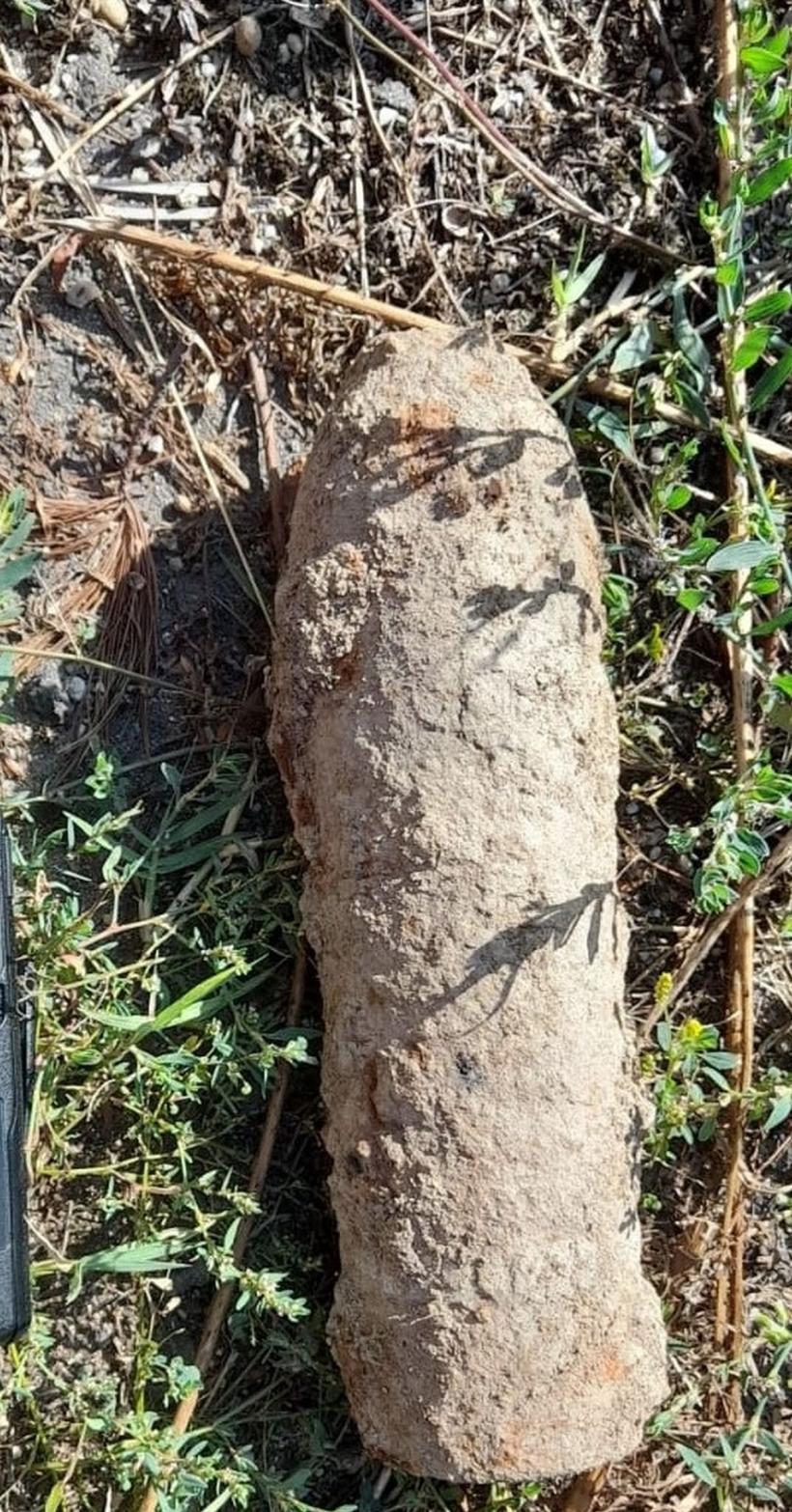 O bombă în perfectă stare de funcţionare, găsită de un culegător de ciuperci într-o pădure din Botoșani