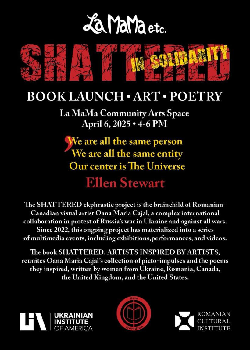 ICR New York lansează volumul Shattered: Artists Inspired by Artists, într-un eveniment găzduit de spațiul expozițional al celebrului Teatru La Mama 18948126