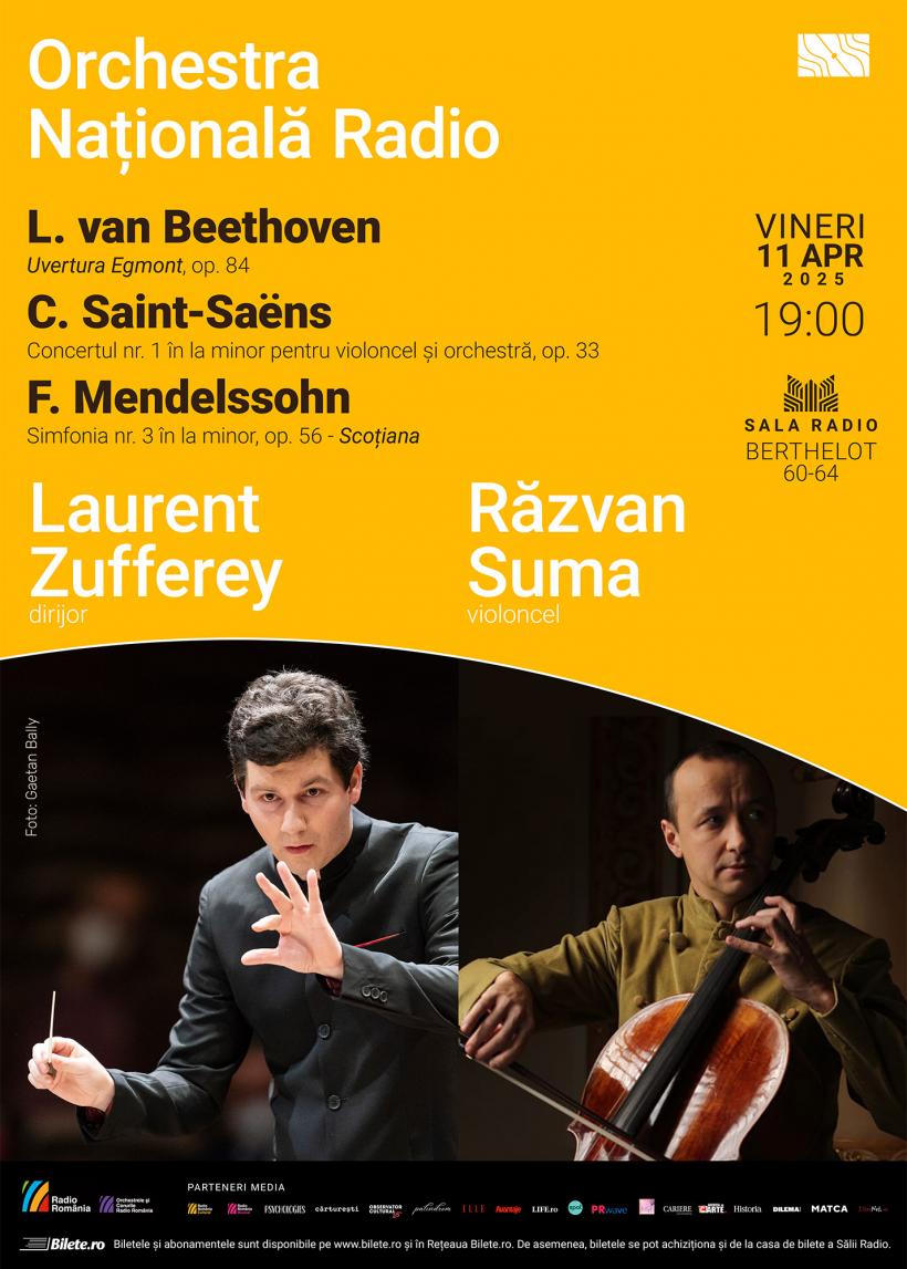 Dedicată Reginei Victoria, Simfonia nr. 3 – Scoțiana de Mendelssohn, la Sala Radio 18948605