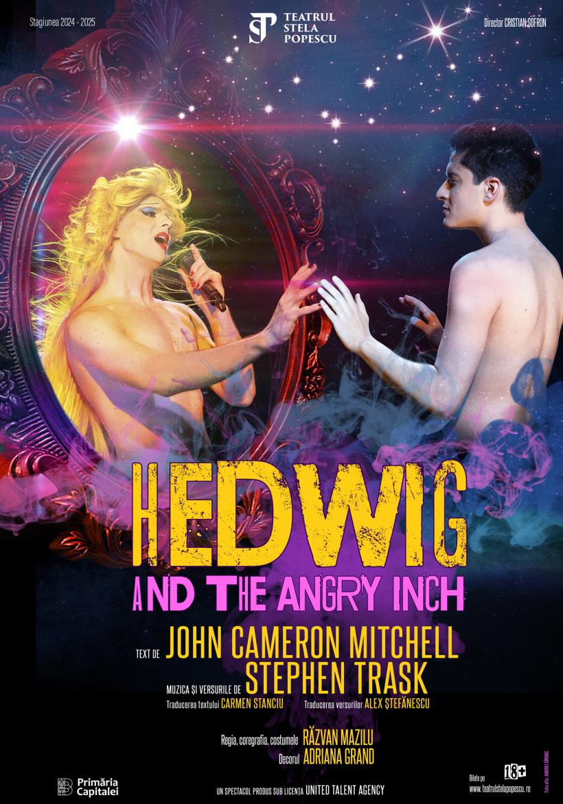 „Hedwig and the Angry Inch”, spectacolul Teatrului Stela Popescu – pe 11 aprilie și 4 mai, la Metropolis 18948948