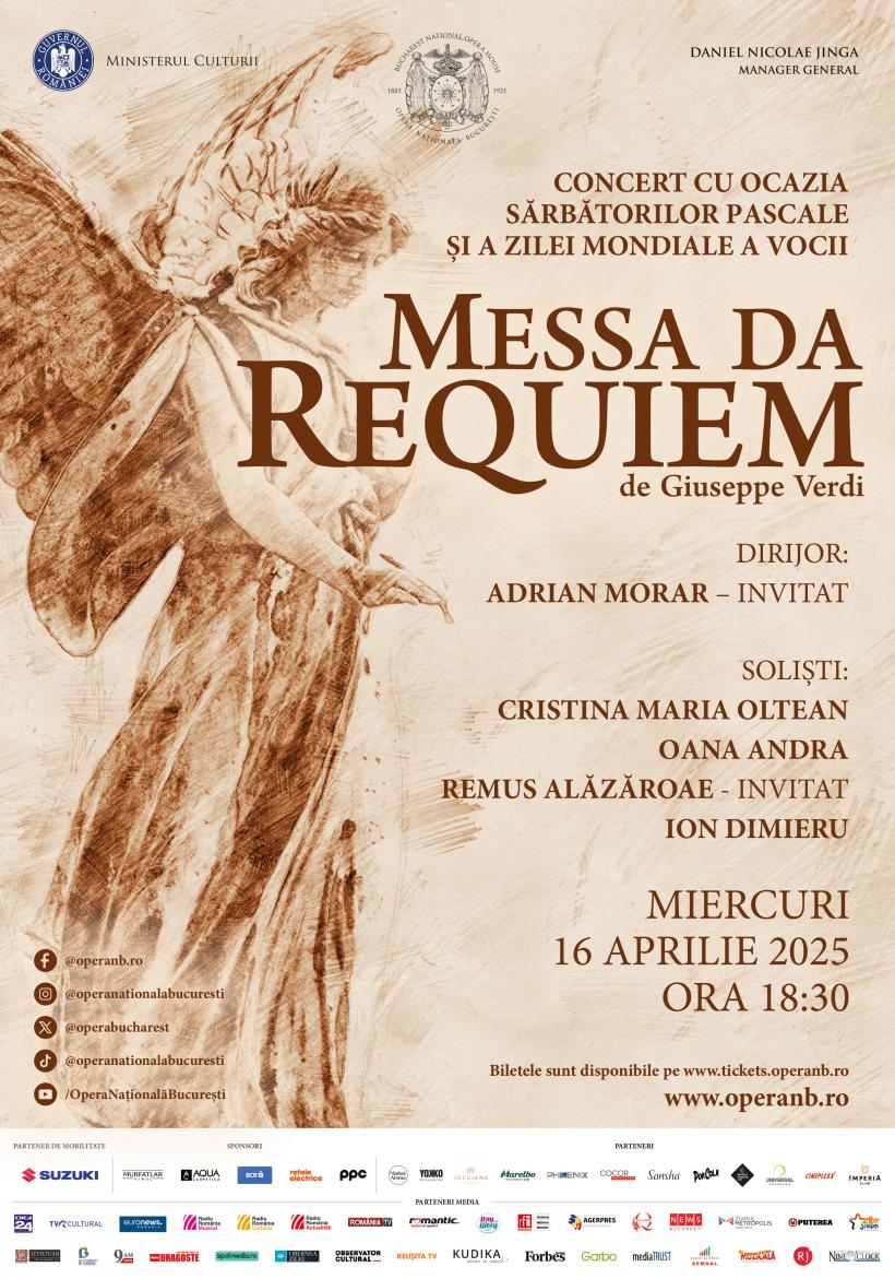 Cavalleria Rusticana & Pagliacci și Messa da Requiem, pe scena Operei Naționale București, în Săptămâna Patimilor 18949350
