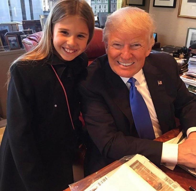 Trump și-a prezentat nepoata jurnaliștilor: „Ei sunt știrile false”