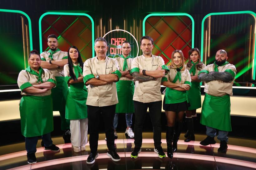 Jurații și-au format echipele în ediția de ieri Chefi la cuțite. Confruntările încep furtunos diseară: Chef Ștefan Popescu folosește prima amuletă, bulversându-și adversarii 18949926
