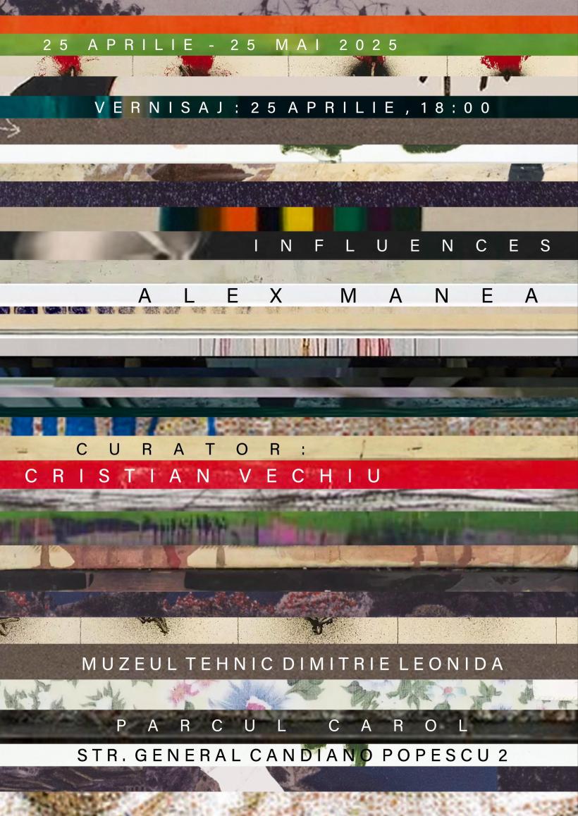 Despre conexiunile dintre lucrările de artă, în expoziția lui Alex Manea, “Influențe”, între 25 aprilie și 25 mai