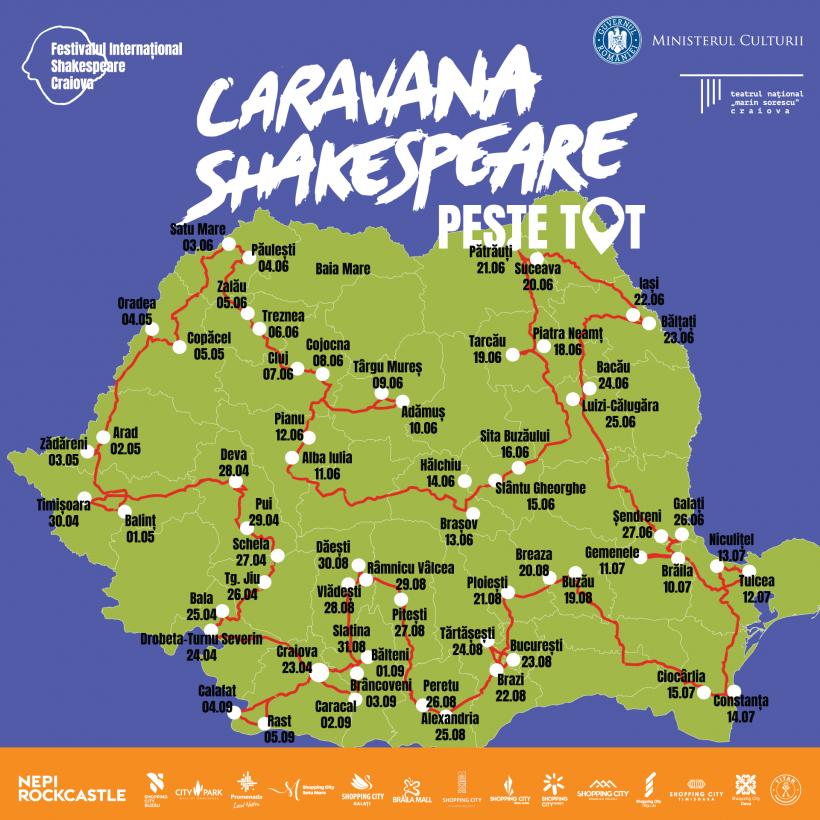 Caravana Shakespeare – peste tot  ajunge în Gorj, Hunedoara, Timiș, Arad și Bihor 18951420