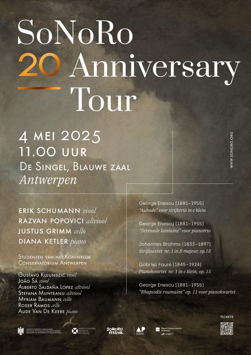 Turneu aniversar SoNoRo 20 de ani: trei concerte au loc în Belgia cu sprijinul ICR Bruxelles 18951414