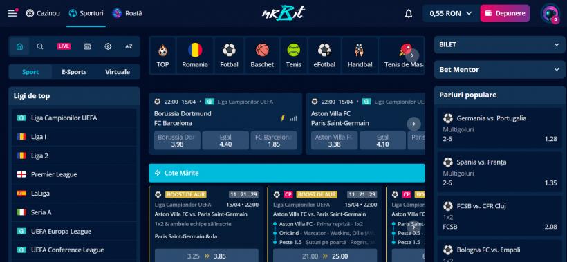 Top 10 cele mai bune case de pariuri online din România