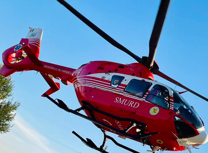 Copii cu arsuri, transferaţi cu avionul SMURD de la Satu Mare la Iaşi