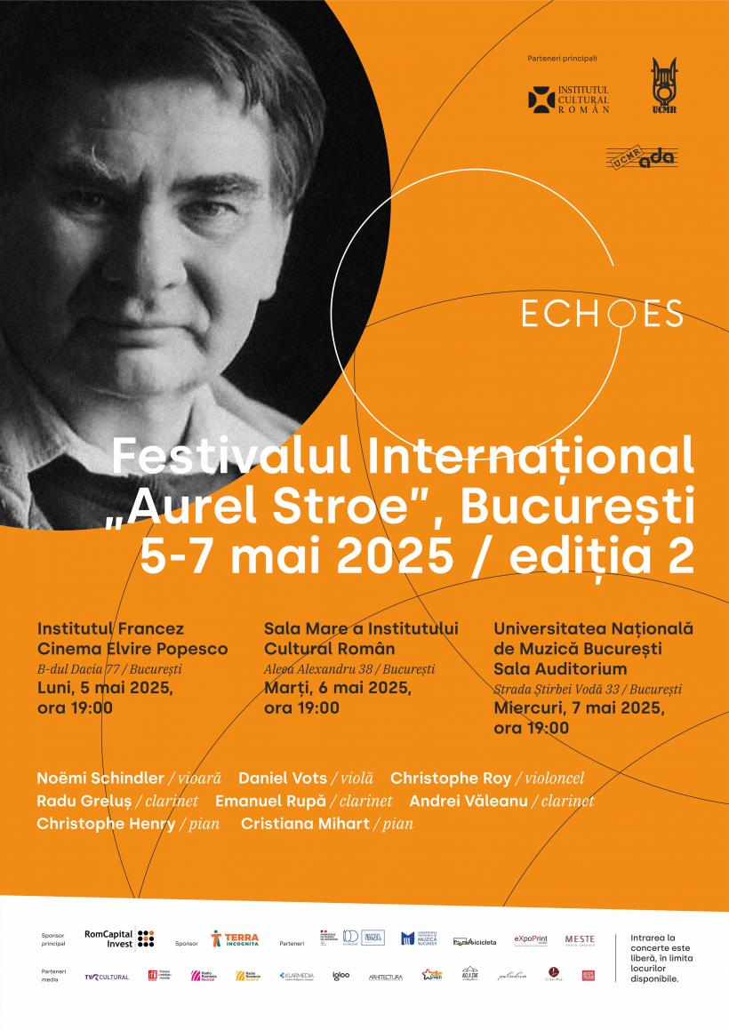 ECHOES – Festivalul Internațional „Aurel Stroe” ajunge în Sala Mare a Institutului Cultural Român