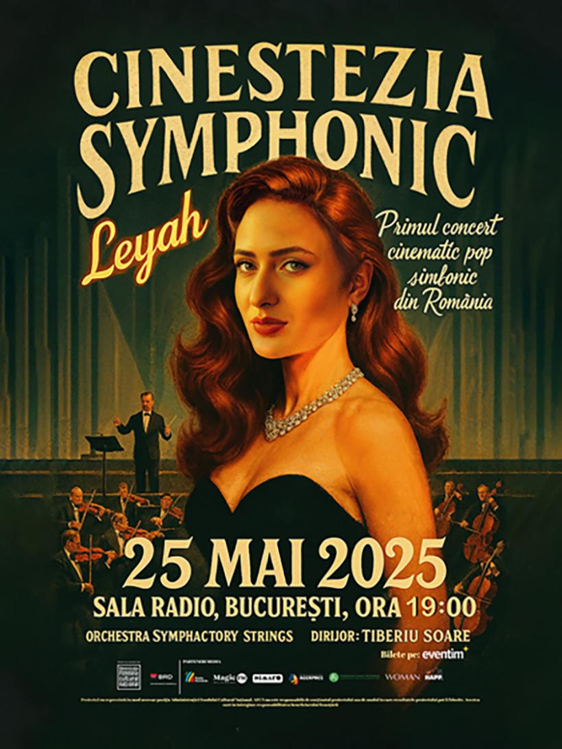 Leyah scrie un nou capitol în muzica românească – „Cinestezia Symphonic”, primul concert cinematic pop simfonic din România