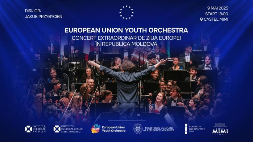 Ziua Europei sărbătorită în Republica Moldova: Concert extraordinar al European Union Youth Orchestra la Castel Mimi