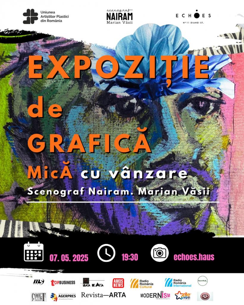 Vernisajul expoziției Aici nu e loc pentru perfecțiune – e loc pentru adevăr semnată de scenograful Nairam. Marian Văsii, pe 7 mai 18952577