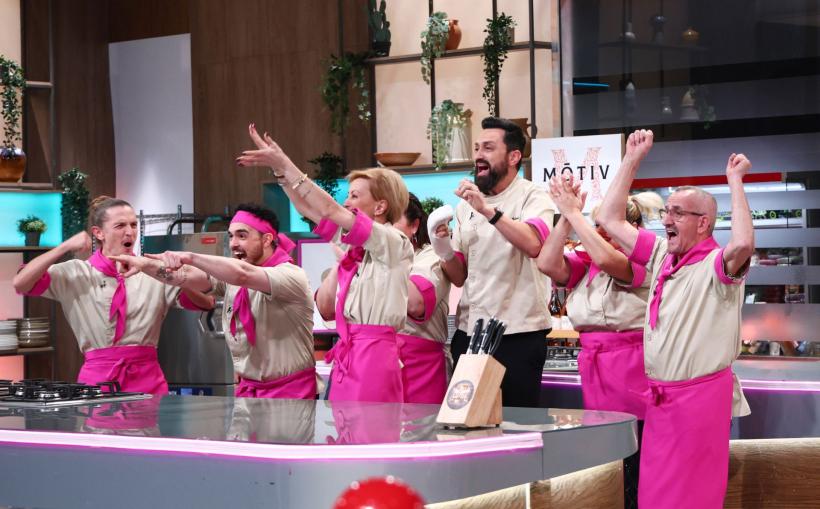 Echipa lui Chef Orlando, victorioasă ieri la Chefi la cuțite. Amuleta rimelor aduce hohote de râs în battle-ul serii, dar lovitura lui Chef Sautner complică grav sesiunea de gătit 18953770