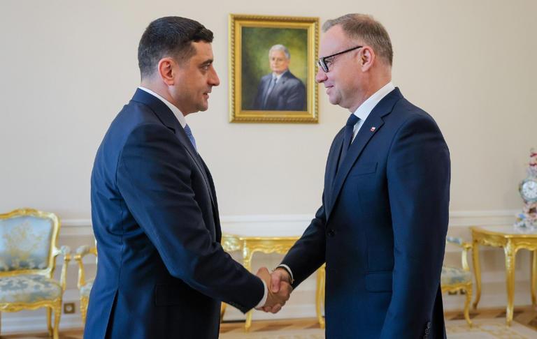 George Simion a fost primit de președintele Poloniei, Andrzej Duda