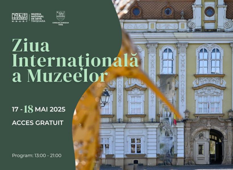 Muzeul Național de Artă Timișoara marchează Ziua Internațională a Muzeelor prin acces gratuit pentru public