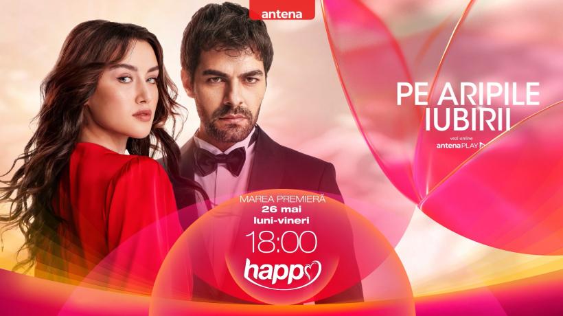 Pe aripile iubirii, o nouă producție turcească plină de emoție și suspans, se vede la Happy Channel, din 26 mai, de la ora 18.00