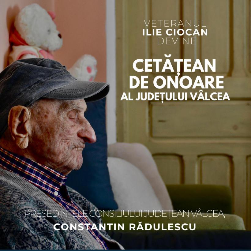 Cel mai bătrân veteran de război din lume este român: Ilie Ciocan a împlinit 112 ani