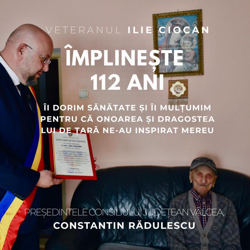 Cel mai bătrân veteran de război din lume este român: Ilie Ciocan a împlinit 112 ani 18956181