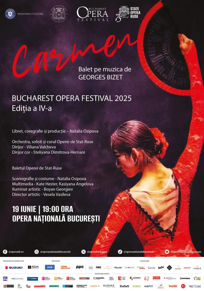 10 spectacole invitate de operă, balet, musical şi operetă la Bucharest Opera Festival, pe scena ONB 18956076