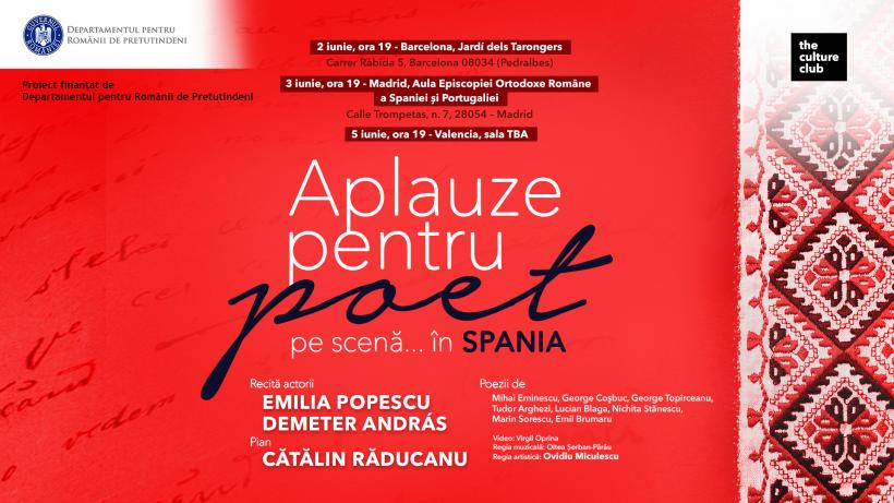 Aplauze pentru poet pe scenă… în Spania revine în iunie 2025, după succesul de anul trecut 18955803