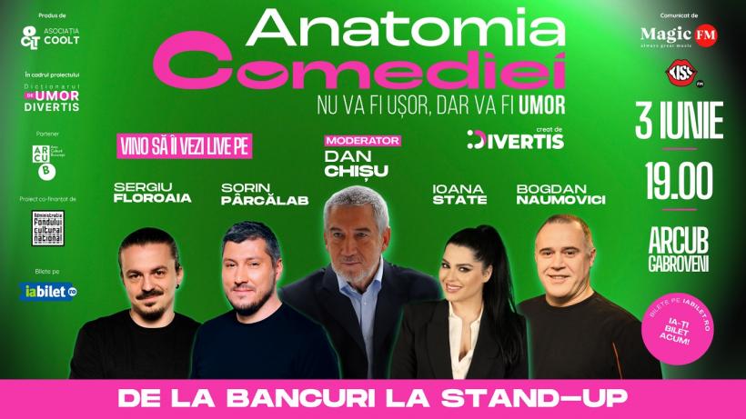 „Anatomia Comediei 2025”– trei podcasturi cu public despre evoluția umorului la români, alături de grupul-legendă Divertis 18956653