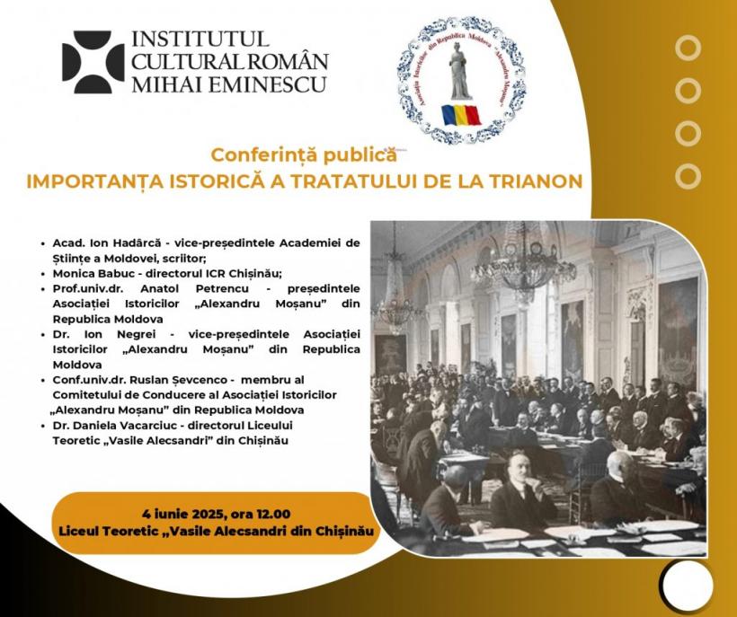 Evenimente organizate de ICR cu ocazia Zilei Tratatului de la Trianon 18957220