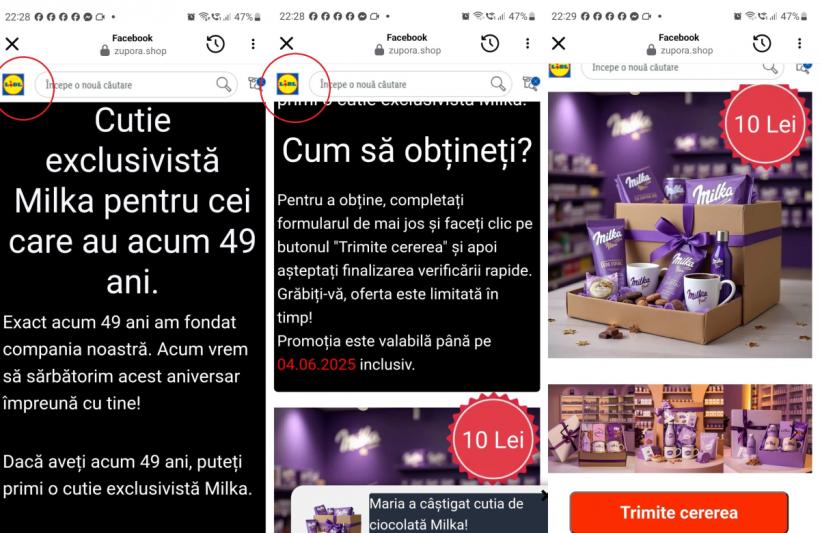 Fraudă pe Facebook. O ofertă cu ciocolată aniversară fură datele utilizatorilor 18957302