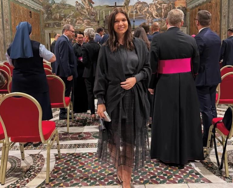 Simona Halep, întâlnire cu Papa Leon la Vatican 18957397