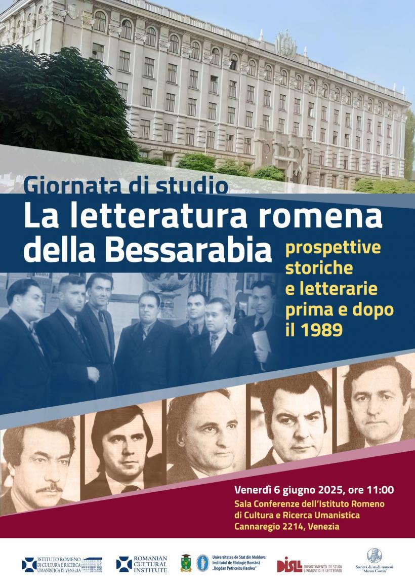 Colocviul „Literatura română din Basarabia: perspective istorice şi literare înainte şi după 1989”, la Institutul Român de Cultură şi Cercetare Umanistică de la Veneţia