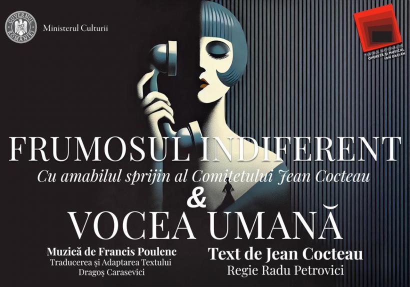 Soprana Oana Maria Şerban – apariţie unică în „Frumosul indiferent” şi „Vocea umană”  la Teatrul Naţional de Operetă şi Musical „Ion Dacian”